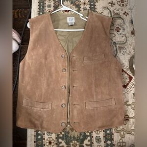 GAP Tan genuine Suede Vest